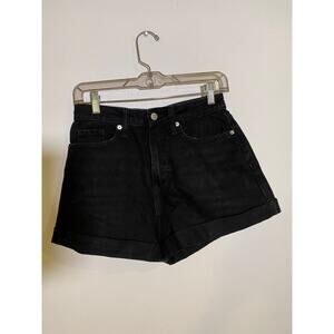 Wild Fable SZ 4/27 Black Denim High Rise Mom Shorts